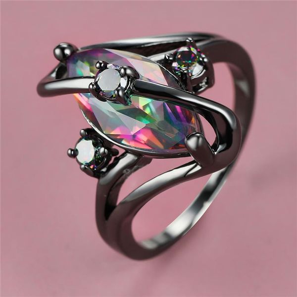 wedding rings dainty female rainbow crystal stone ring charm 14kt black gold for women cute bride leaf zircon engagement, Slivery;golden
wedding rings dainty female rainbow crystal stone ring charm 14kt black gold for women cute bride leaf zircon engagement, Slivery;golden
