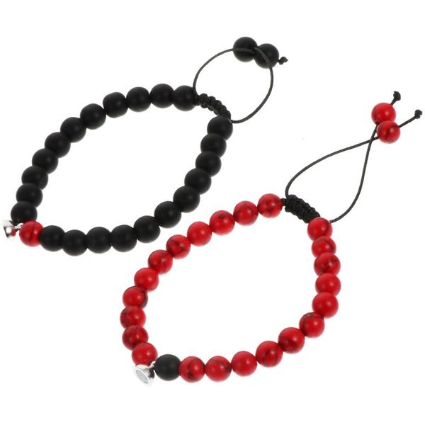 charm bracelets 1 pair volcanic magnetic bracelet hand chain jewelry (black, red), Golden;silver
charm bracelets 1 pair volcanic magnetic bracelet hand chain jewelry (black, red), Golden;silver