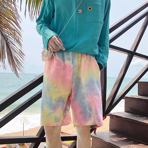 men's shorts summer tie-dye fashion printed cotton casual beach pants men streetwear wild loose hip-hop mens m-3xl, White;black
men's shorts summer tie-dye fashion printed cotton casual beach pants men streetwear wild loose hip-hop mens m-3xl, White;black