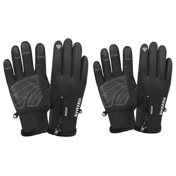 cycling gloves hikeman 2 pair thermal ski winter fleece waterproof snowboard snow motorcycle skiing gloves, l & xl, Black
cycling gloves hikeman 2 pair thermal ski winter fleece waterproof snowboard snow motorcycle skiing gloves, l & xl, Black