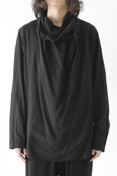 men's casual shirts high-necked turtleneck long-sleeved shirt personality street tide plus size, White;black
men's casual shirts high-necked turtleneck long-sleeved shirt personality street tide plus size, White;black