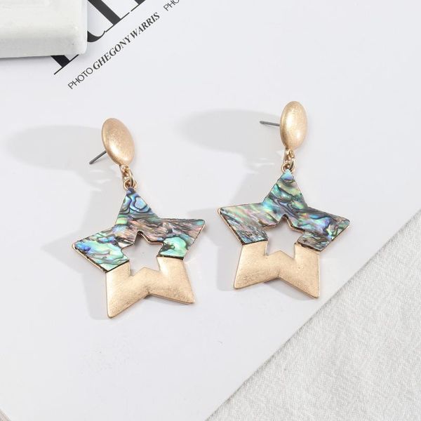 dangle & chandelier fashion pentagram abalone shell leopard print snakeskin earrings gold color stud brand jewelry women, Silver
dangle & chandelier fashion pentagram abalone shell leopard print snakeskin earrings gold color stud brand jewelry women, Silver