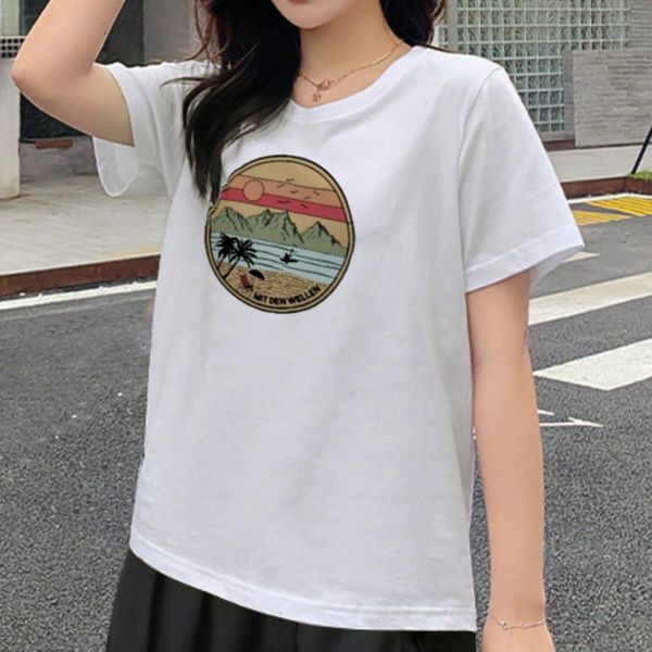 women's t-shirt mp25 summer women casual t shirts streetwear cute clothes famale print short sleeve o-neck funny graphic designer, White
women's t-shirt mp25 summer women casual t shirts streetwear cute clothes famale print short sleeve o-neck funny graphic designer, White