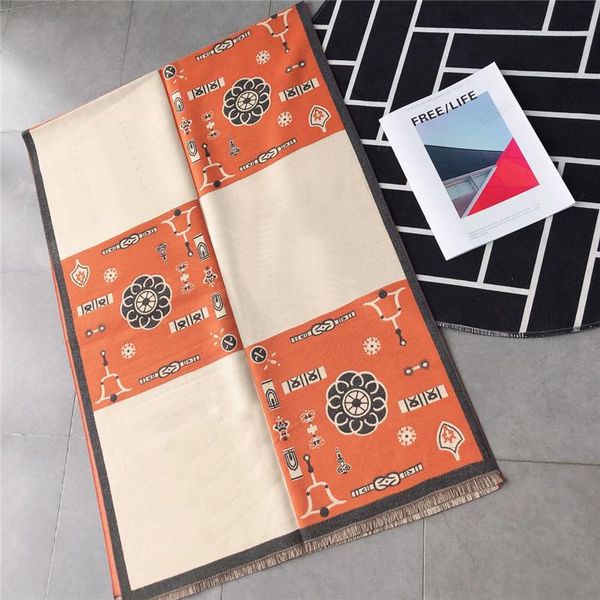 classic letter printed scarf double side thick shawl 180*70cm soft warm women wool scarves wraps outdoor travel, Blue;gray
classic letter printed scarf double side thick shawl 180*70cm soft warm women wool scarves wraps outdoor travel, Blue;gray