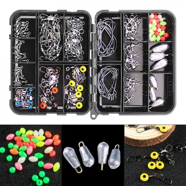 fishing accessories 160pcs kit including crank hook snaps rolling swivel connector luminous with tackle box
fishing accessories 160pcs kit including crank hook snaps rolling swivel connector luminous with tackle box