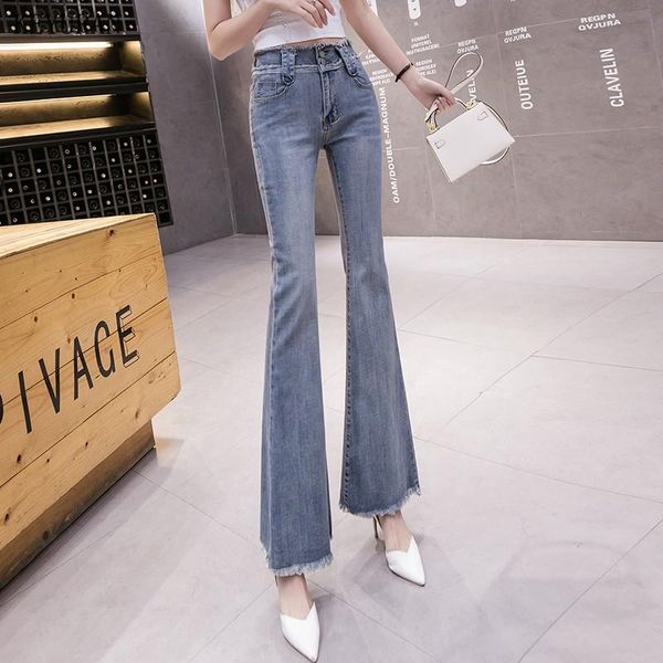 high waist tassel burr boyfriend women's denim blue jeans trousers 2021 summer autumn streetwear women flare long pants
high waist tassel burr boyfriend women's denim blue jeans trousers 2021 summer autumn streetwear women flare long pants