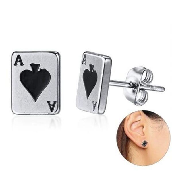 dangle & chandelier classic fashion lucky poker spades ladies men metal neutral earrings jewelry, Silver
dangle & chandelier classic fashion lucky poker spades ladies men metal neutral earrings jewelry, Silver