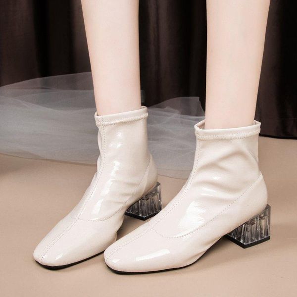 boots rimocy crystal high heels ankle for women autumn winter 2021 patent leather clear heeled botas shoes woman slip on booties, Black
boots rimocy crystal high heels ankle for women autumn winter 2021 patent leather clear heeled botas shoes woman slip on booties, Black