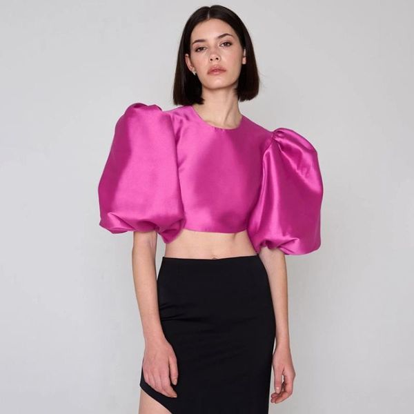 women's blouses & shirts o-neck lantern sleeve women pink shirt summer black blouse ladies zipper short female white crop stre
women's blouses & shirts o-neck lantern sleeve women pink shirt summer black blouse ladies zipper short female white crop stre
