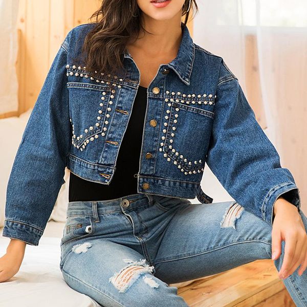 women's jackets women punk style denim jacket womens coats streetwear rivet short batwing gothic sequin spring outerwear, Black;brown
women's jackets women punk style denim jacket womens coats streetwear rivet short batwing gothic sequin spring outerwear, Black;brown