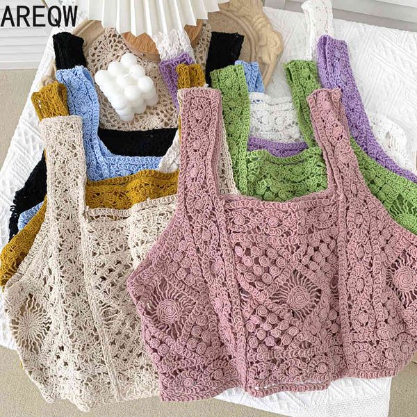 summer retro wild lace hollow crochet short camisole with vest women 210507, White
summer retro wild lace hollow crochet short camisole with vest women 210507, White