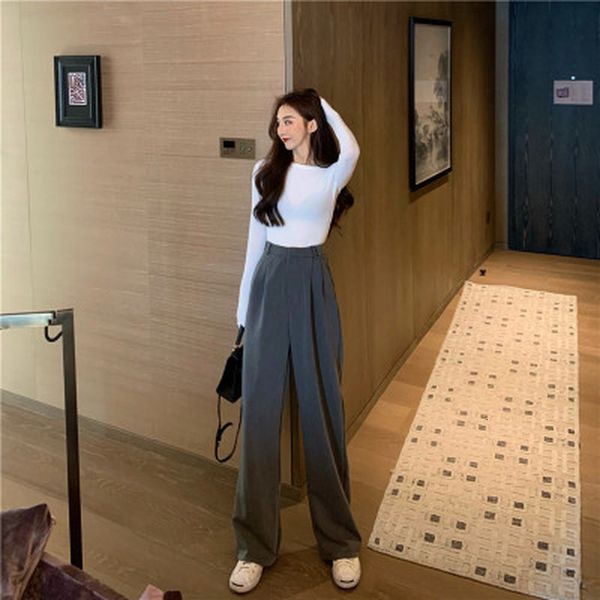 capris korean women's wide leg pants, loose, straight, retro, wild, scrub, summer, 2021, Black;white
capris korean women's wide leg pants, loose, straight, retro, wild, scrub, summer, 2021, Black;white