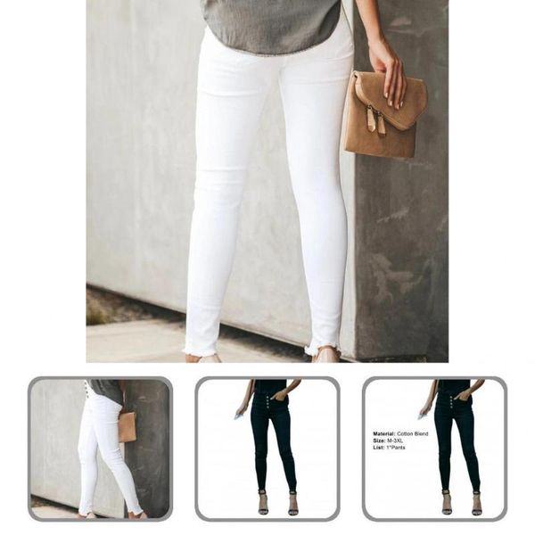 women's pants & capris lady trousers high waist bottoms bodycon pure color stretchy skinny pencil for outdoor, Black;white
women's pants & capris lady trousers high waist bottoms bodycon pure color stretchy skinny pencil for outdoor, Black;white