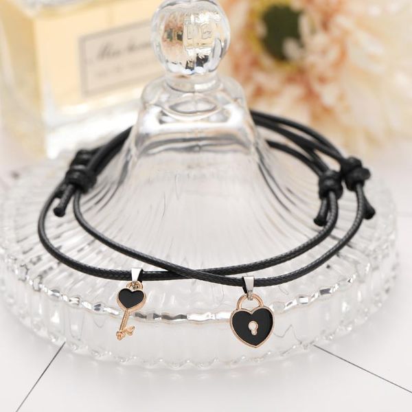charm bracelets 1 pair arrival couple bracelet alloy key heart lock handmade jewelry rope lovers gifts for women, Golden;silver
charm bracelets 1 pair arrival couple bracelet alloy key heart lock handmade jewelry rope lovers gifts for women, Golden;silver