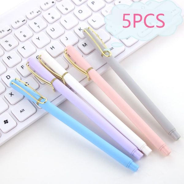 gel pens 5pcs/set jelly color pen 0.38mm black ink rod for school office supplies stationery simple
gel pens 5pcs/set jelly color pen 0.38mm black ink rod for school office supplies stationery simple