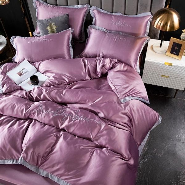 bedding sets european-style washed silk four-piece bedding, silky nude sleeping, spring and summer sheets, quilt cover, pillow cover
bedding sets european-style washed silk four-piece bedding, silky nude sleeping, spring and summer sheets, quilt cover, pillow cover