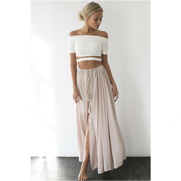 casual loose comfortable solid color womens skirts gypsy long maxi full summer side slit beach, Black
casual loose comfortable solid color womens skirts gypsy long maxi full summer side slit beach, Black