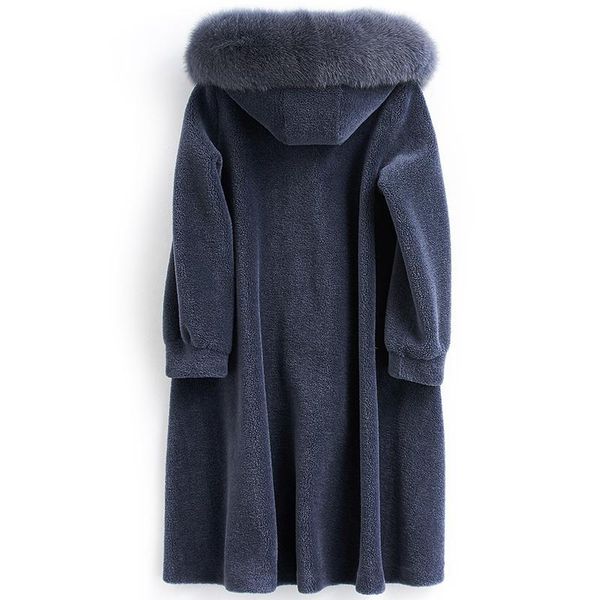 women's fur & faux real coat female collar sheep shearling jackets winter jacket women 100% wool korean outwear my3825, Black
women's fur & faux real coat female collar sheep shearling jackets winter jacket women 100% wool korean outwear my3825, Black