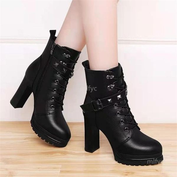 boots 2021 autumn and winter british style fashion all-match ankle high heels thick heel women's shoes, Black
boots 2021 autumn and winter british style fashion all-match ankle high heels thick heel women's shoes, Black