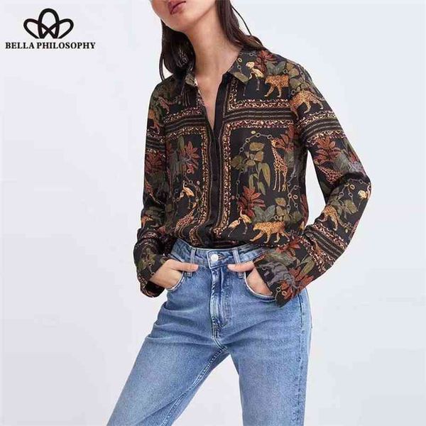spring chain animal print blouse shirts turn down collar female casual street wear lady 210519, White
spring chain animal print blouse shirts turn down collar female casual street wear lady 210519, White
