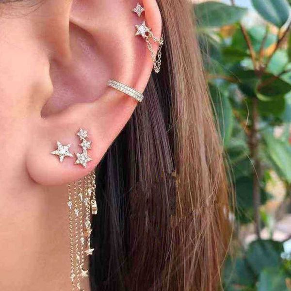 bohemia stars gold color 4 stks/set mixed crystal ear post manchet on earrings nep crab bone clip earring for women, Golden
bohemia stars gold color 4 stks/set mixed crystal ear post manchet on earrings nep crab bone clip earring for women, Golden
