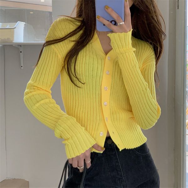 women's knits & tees yellow ny solid chic all match slim fashion 2021 brief sunscreen casual femme sweaters 89w6, White
women's knits & tees yellow ny solid chic all match slim fashion 2021 brief sunscreen casual femme sweaters 89w6, White