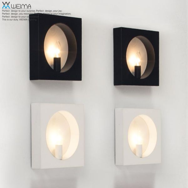 wall lamp modern minimalist black white nordic art lighting the study hall bedroom living room
wall lamp modern minimalist black white nordic art lighting the study hall bedroom living room