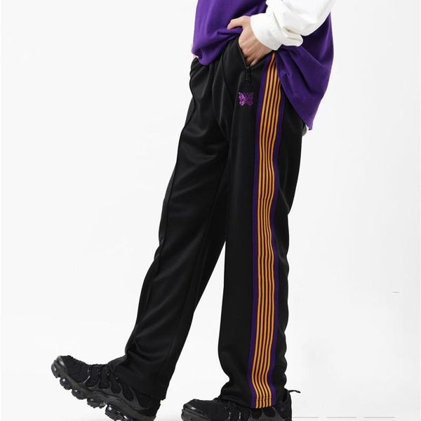 men's pants black awge needles men women purple yellow butterfly embroidered sweatpants trousers
men's pants black awge needles men women purple yellow butterfly embroidered sweatpants trousers