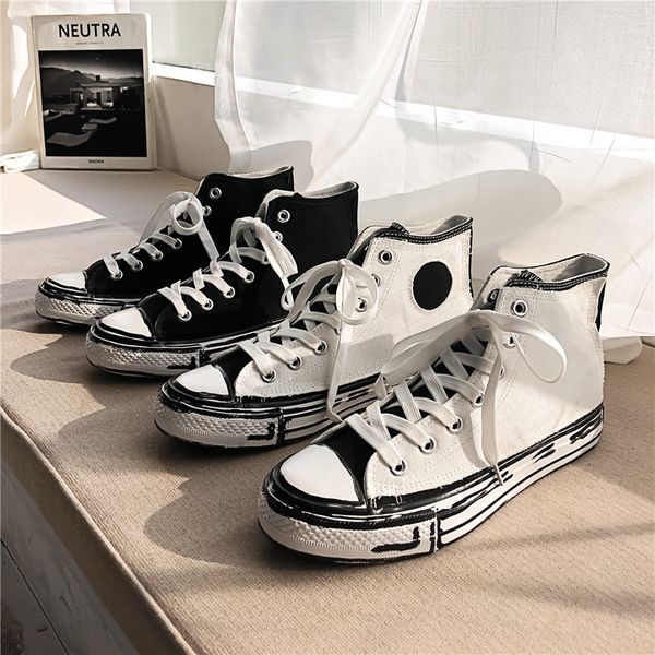 2021 new high canvas shoes men sneakers young man cool sneaker joker simple men vulcanize shoes black white lace-up footwear
2021 new high canvas shoes men sneakers young man cool sneaker joker simple men vulcanize shoes black white lace-up footwear