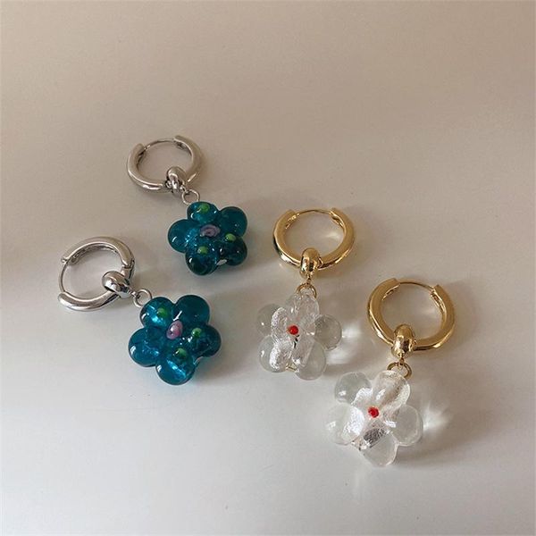 stud korean fashion simple transparent color acrylic resin flower earrings for women girls personality all-match party jewelry, Golden;silver
stud korean fashion simple transparent color acrylic resin flower earrings for women girls personality all-match party jewelry, Golden;silver
