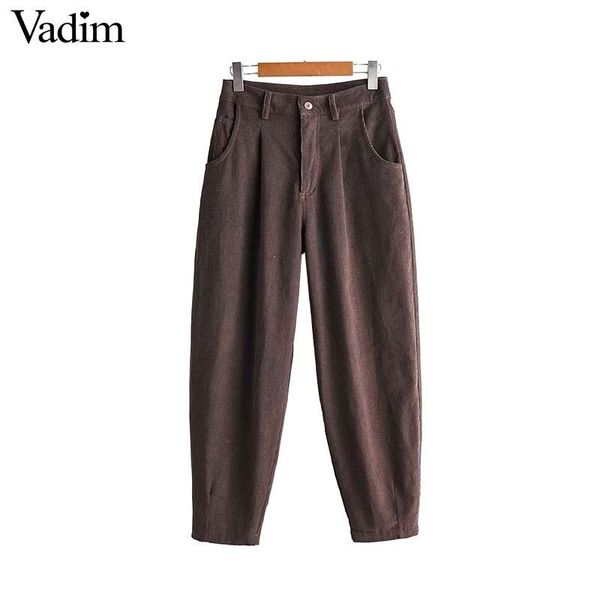 women's pants & capris vadim women elegant corduroy coffee pockets basic female vintage trousers solid chic loose pantalones mujer kb18, Black;white
women's pants & capris vadim women elegant corduroy coffee pockets basic female vintage trousers solid chic loose pantalones mujer kb18, Black;white