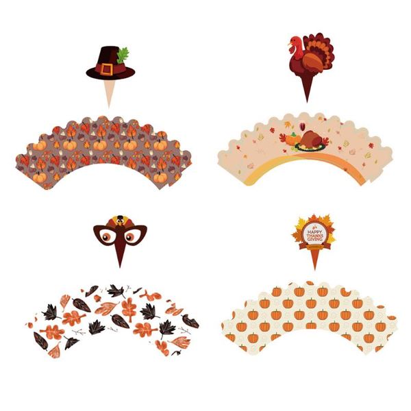 other festive & party supplies 48pcs lovely cake wrappers baking decoration wraps insert cards dessert table decor for thanksgiving (assorte
other festive & party supplies 48pcs lovely cake wrappers baking decoration wraps insert cards dessert table decor for thanksgiving (assorte