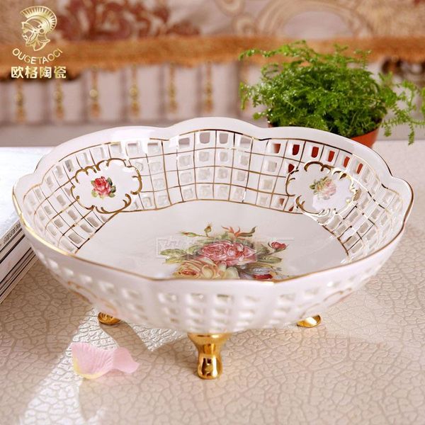 home accessories retro decoration living room european ceramic fruit plate luxury hollow bowl storage bottles & jars
home accessories retro decoration living room european ceramic fruit plate luxury hollow bowl storage bottles & jars