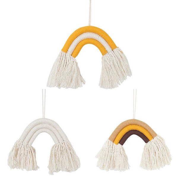 tapestries 3 pcs bohemian rainbow macrame woven wall hanging tapestry cotton rope art ornament for kids room home decor
tapestries 3 pcs bohemian rainbow macrame woven wall hanging tapestry cotton rope art ornament for kids room home decor