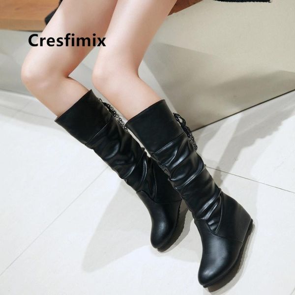 boots botas femininas women cute sweet comfortable black pu leather long female cool fashion e6023
boots botas femininas women cute sweet comfortable black pu leather long female cool fashion e6023