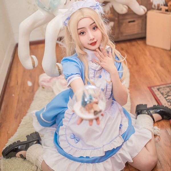 luxury casual dresses japane maid cos cute lolita man two dimensional big size maid uniform performance drs, Black;gray
luxury casual dresses japane maid cos cute lolita man two dimensional big size maid uniform performance drs, Black;gray