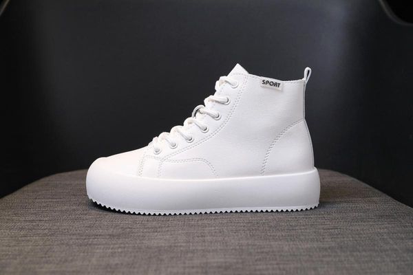 boots autumn style ugly mango head real soft leather high-short korean flat white shoes, Black
boots autumn style ugly mango head real soft leather high-short korean flat white shoes, Black