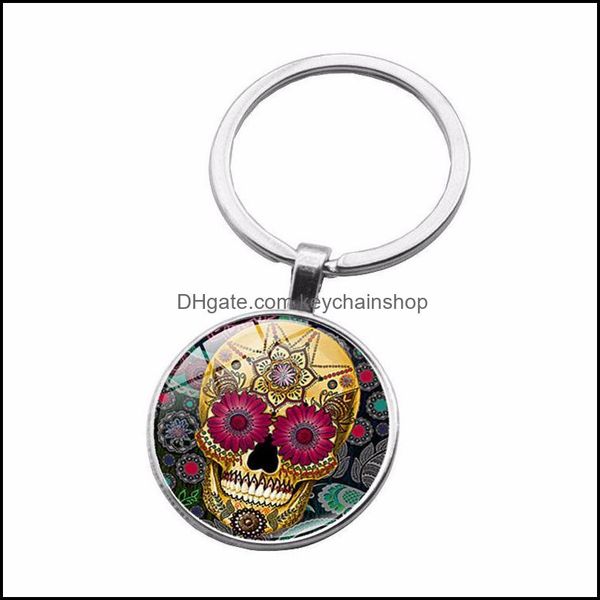 key rings jewelry designer keychain skeleton time gem cabochon chain punk style weird skl pattern ring individuality drop delivery 2021 kopg, Slivery;golden
key rings jewelry designer keychain skeleton time gem cabochon chain punk style weird skl pattern ring individuality drop delivery 2021 kopg, Slivery;golden