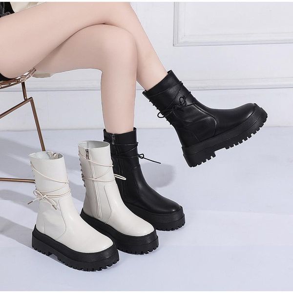 boots autumn and winter women's ankle shoes high heels lace-up platform comfortable lightweight non-slip casual, Black
boots autumn and winter women's ankle shoes high heels lace-up platform comfortable lightweight non-slip casual, Black