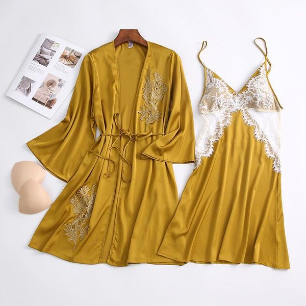 women's sleepwear summer women lingerie 2pcs robe & gown sets nightwear sling intimate dress bathrobe party daily elegant high-quality, Black;red
women's sleepwear summer women lingerie 2pcs robe & gown sets nightwear sling intimate dress bathrobe party daily elegant high-quality, Black;red