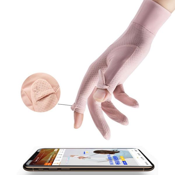 five fingers gloves silk exposed driving breathable mesh touch screen fashion non-slip sunshade uv women, Blue;gray
five fingers gloves silk exposed driving breathable mesh touch screen fashion non-slip sunshade uv women, Blue;gray