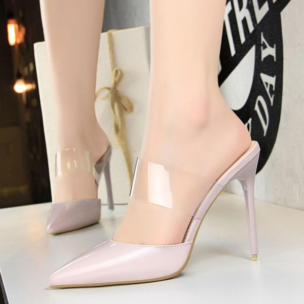 bigtree shoes women pumps high heels pointed toe sandal transparent kitten heel female stiletto slippers, Black
bigtree shoes women pumps high heels pointed toe sandal transparent kitten heel female stiletto slippers, Black