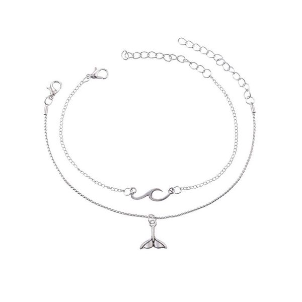 anklets 2 pcs/ set boho mermaid fishtail wave chain multilayer anklet women fashion summer beach jewelry accessories, Red;blue
anklets 2 pcs/ set boho mermaid fishtail wave chain multilayer anklet women fashion summer beach jewelry accessories, Red;blue