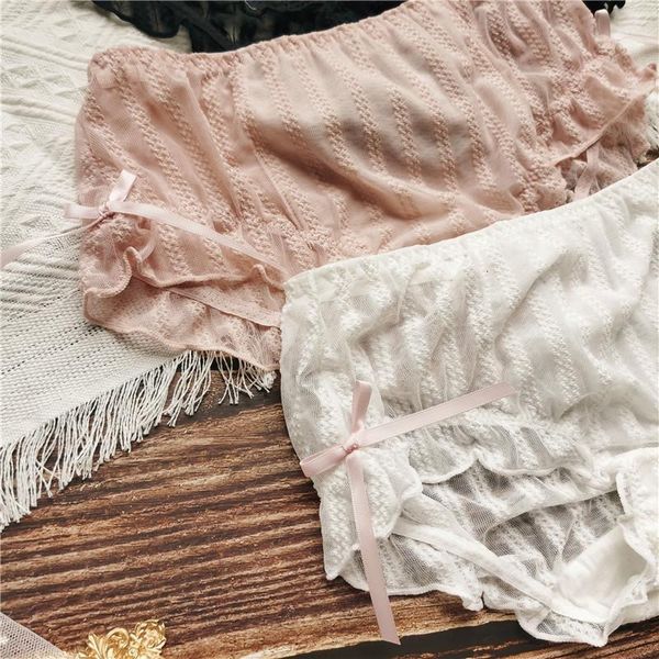 women's panties sp&city lovely bow striped hollow out women mesh ruffle cute underwear mid waist crotch cotton seamless briefs 5n50, Black;pink
women's panties sp&city lovely bow striped hollow out women mesh ruffle cute underwear mid waist crotch cotton seamless briefs 5n50, Black;pink