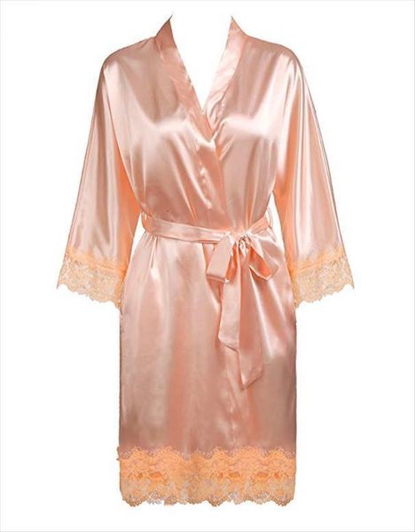 lace satin robe gown women sleepwear solid soft nightgown nightwear kimono bathrobe wedding bride bridesmaid robes, Black;red
lace satin robe gown women sleepwear solid soft nightgown nightwear kimono bathrobe wedding bride bridesmaid robes, Black;red