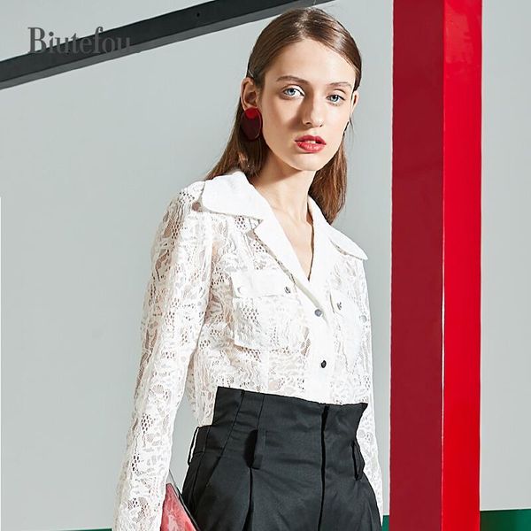 women's suits & blazers 2021 autumn lace patchwork notched collar jackets women fashion slim long sleeve, White;black
women's suits & blazers 2021 autumn lace patchwork notched collar jackets women fashion slim long sleeve, White;black
