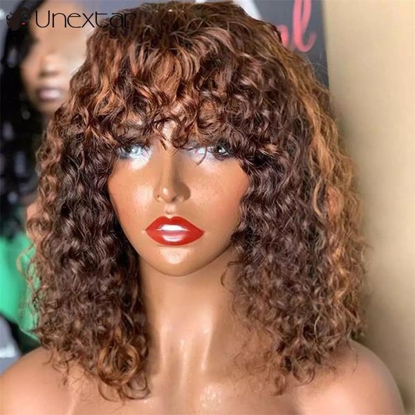 lace wigs unextar curly brown blonde highlight full machine made with bangs remy brazilian human hair for women, Black;brown
lace wigs unextar curly brown blonde highlight full machine made with bangs remy brazilian human hair for women, Black;brown