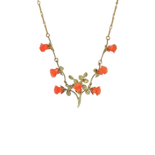 pendant necklaces high-end atmosphere rose necklace plant garden series light luxury temperament, Silver
pendant necklaces high-end atmosphere rose necklace plant garden series light luxury temperament, Silver