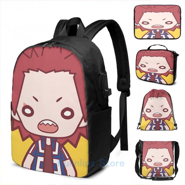 backpack funny graphic print kirishima eijirou bnha usb charge men school bags women bag travel laptop
backpack funny graphic print kirishima eijirou bnha usb charge men school bags women bag travel laptop