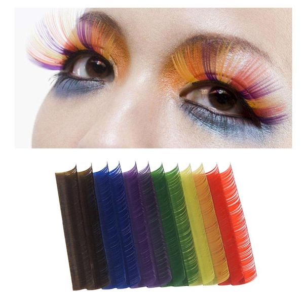 12rows/set 6colors natural false eyelash extension mixed rainbow 0.1mm colorful individual eyelashes beauty makeup tool
12rows/set 6colors natural false eyelash extension mixed rainbow 0.1mm colorful individual eyelashes beauty makeup tool